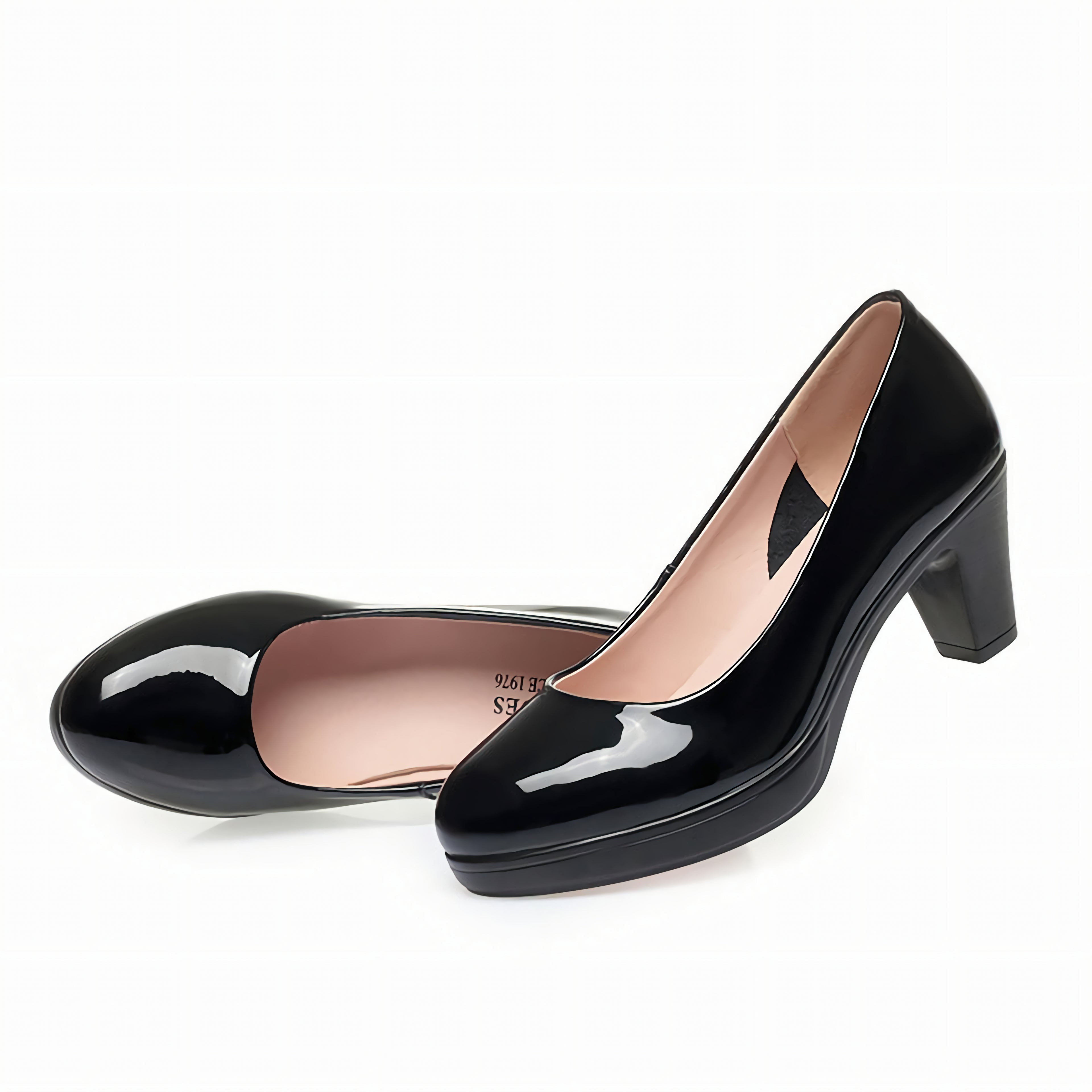 CUSHHIDE Women's Patent-Look Dress Heels