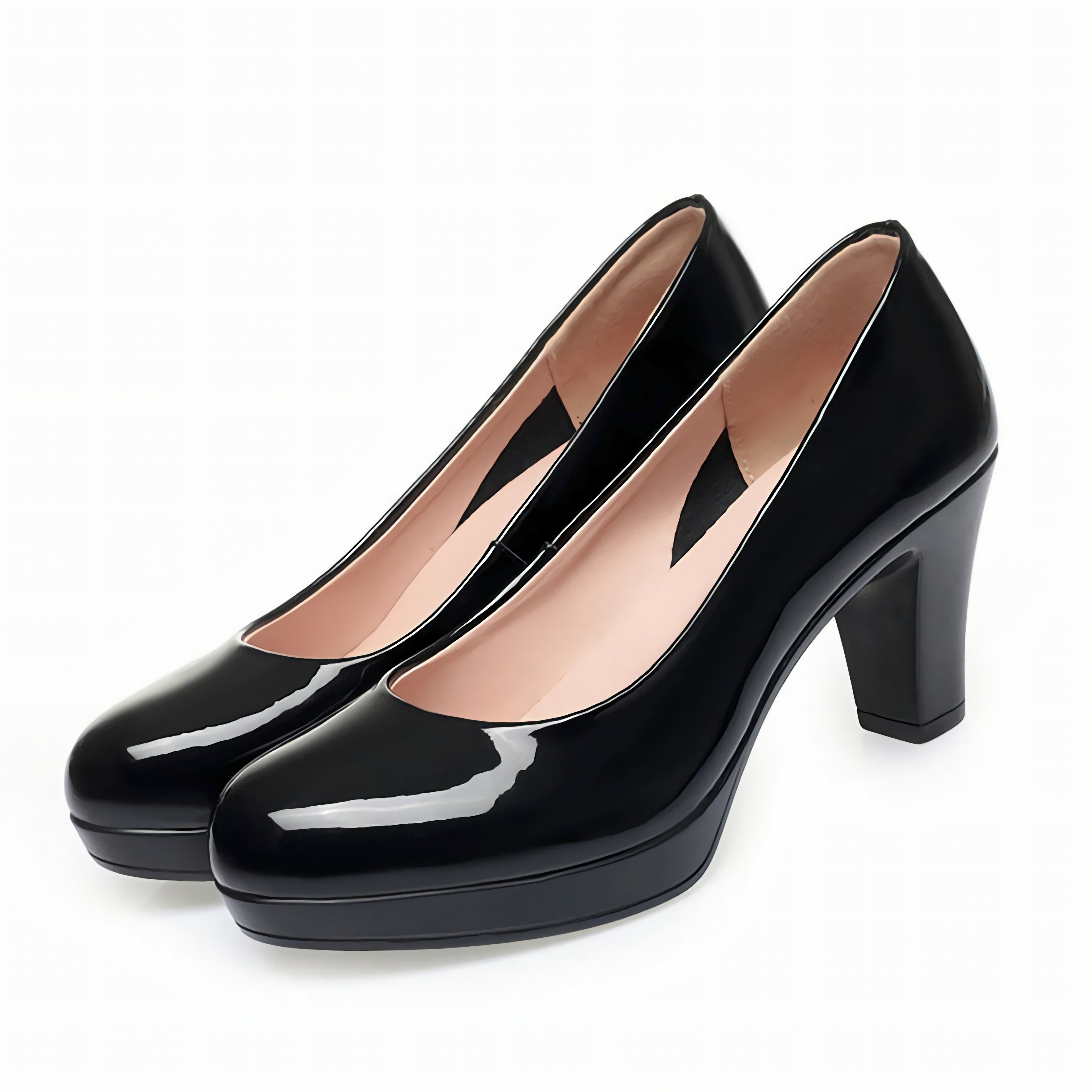 CUSHHIDE Women's Patent-Look Dress Heels