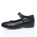 CUSHHIDE Women's Mary Jane Flats with Hook-and-Loop Strap