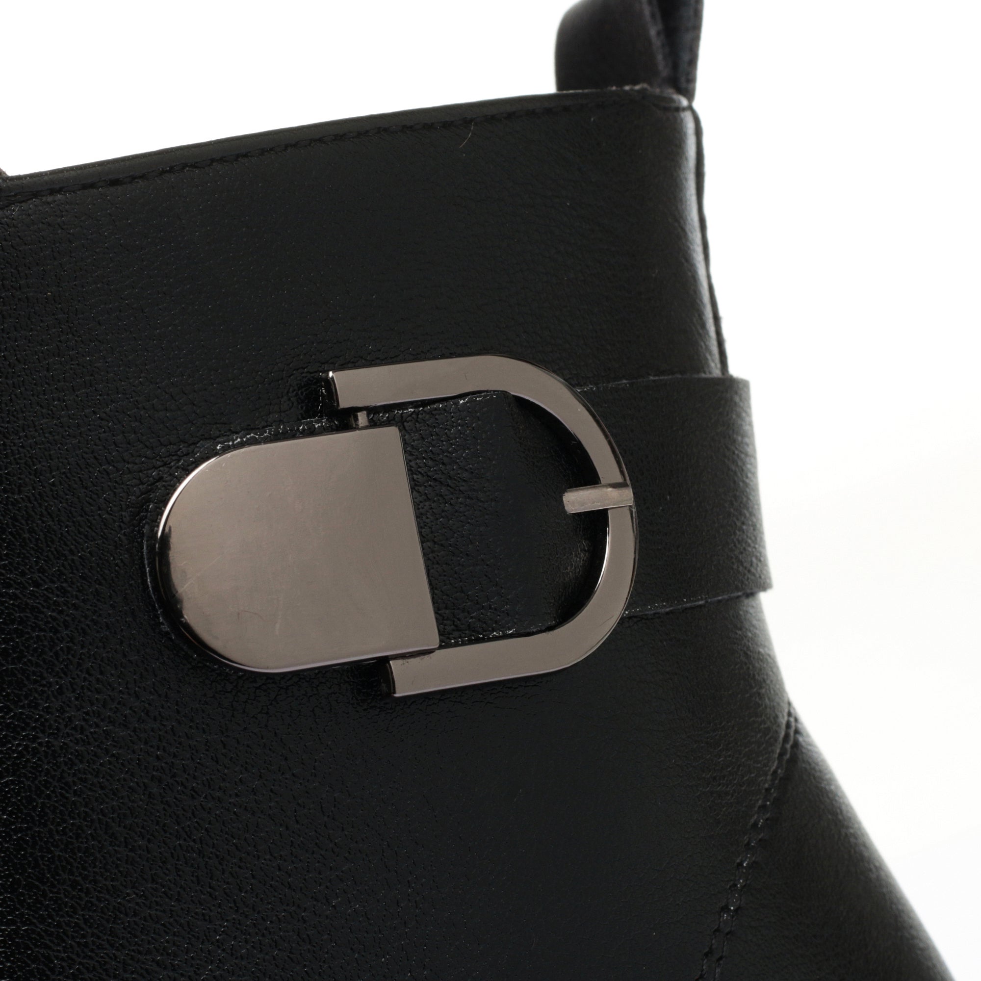 CUSHHIDE Women's Fleece-Lined Ankle Boots with Metal Accent, 3-Inch Heel