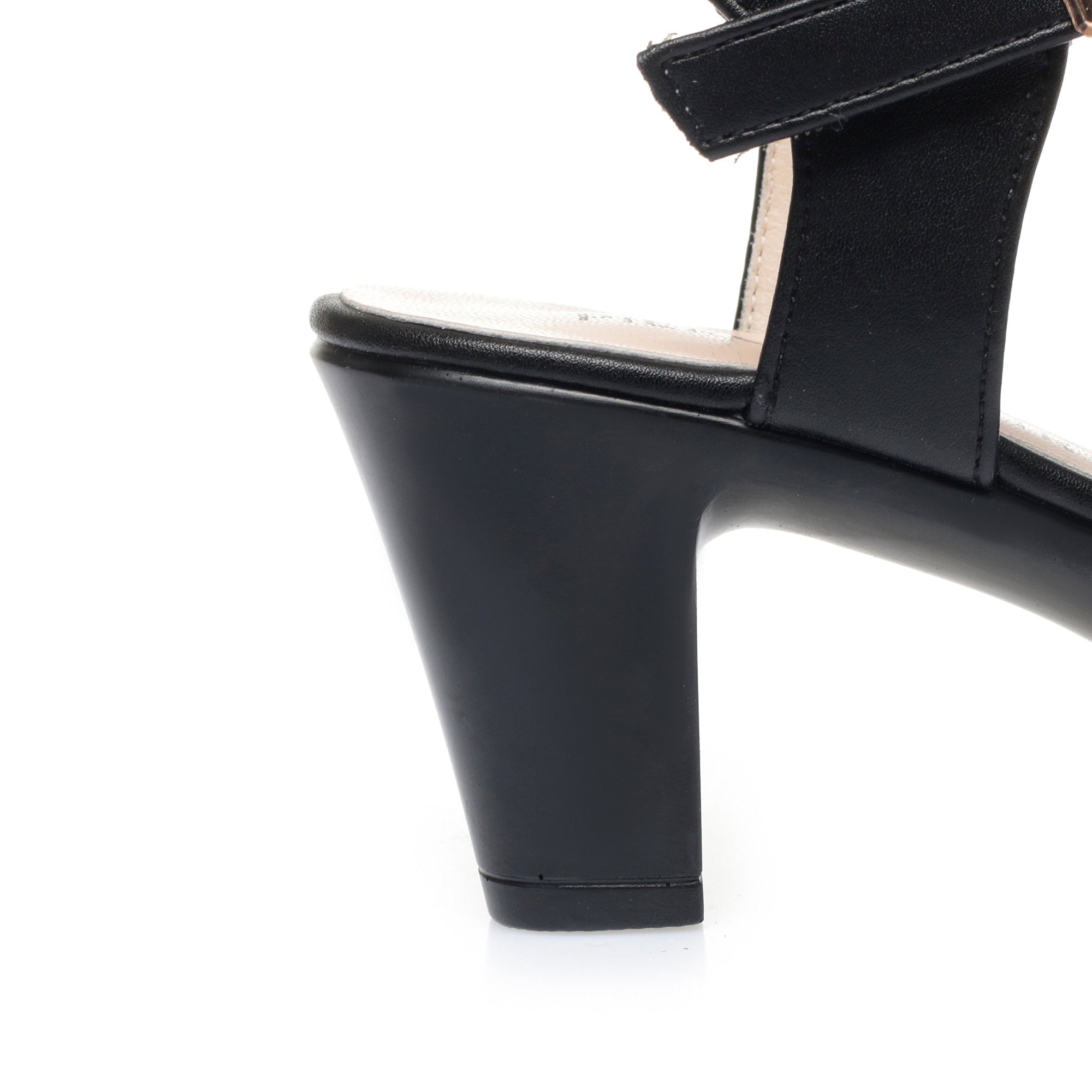 CUSHHIDE Women's Classic Heeled Sandals with Buckle Strap, 2.4-3.1-Inch Heel