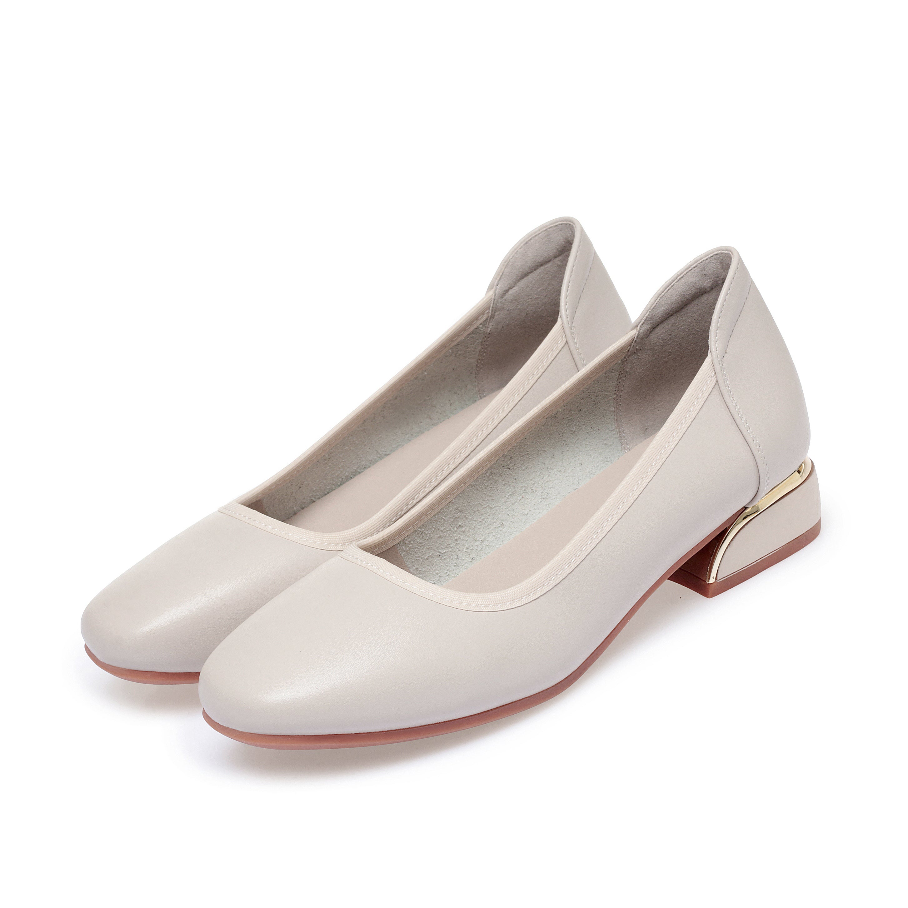 CUSHHIDE Women's Classic Block Heel Pumps, 1.2-Inch Heel