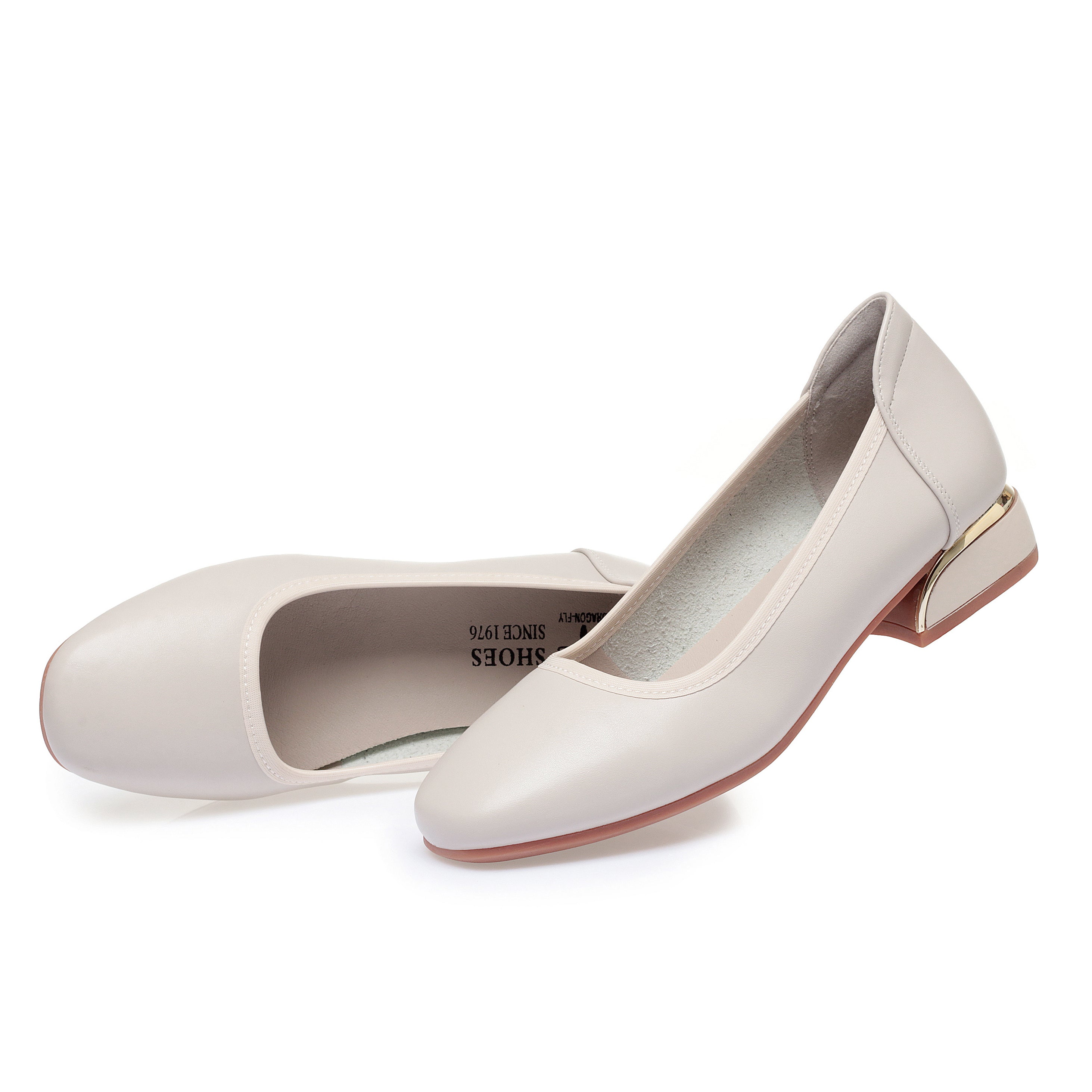 CUSHHIDE Women's Classic Block Heel Pumps, 1.2-Inch Heel