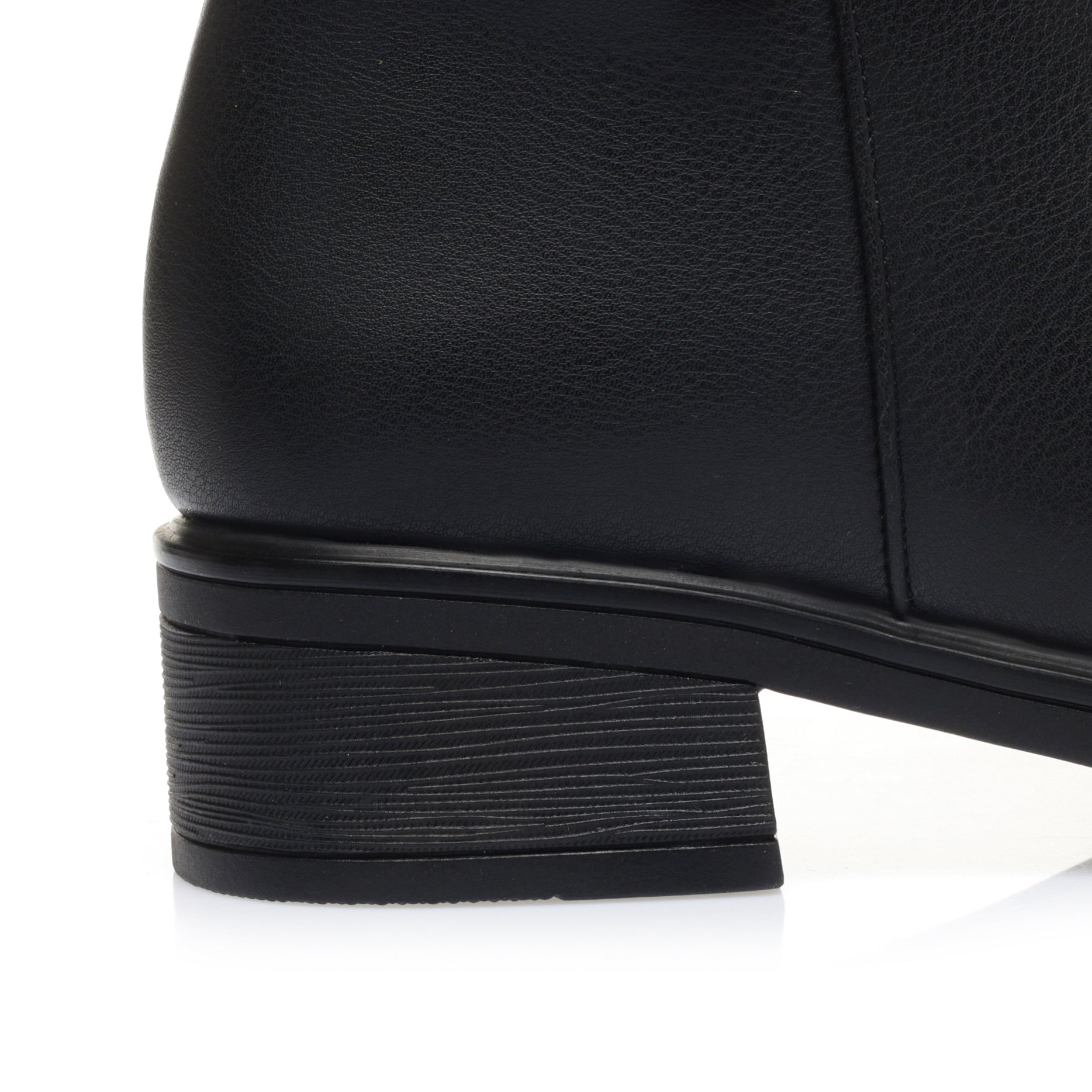 CUSHHIDE Women's Fleece-Lined Ankle Boots with Metal Buckle, 1.4-Inch Heel