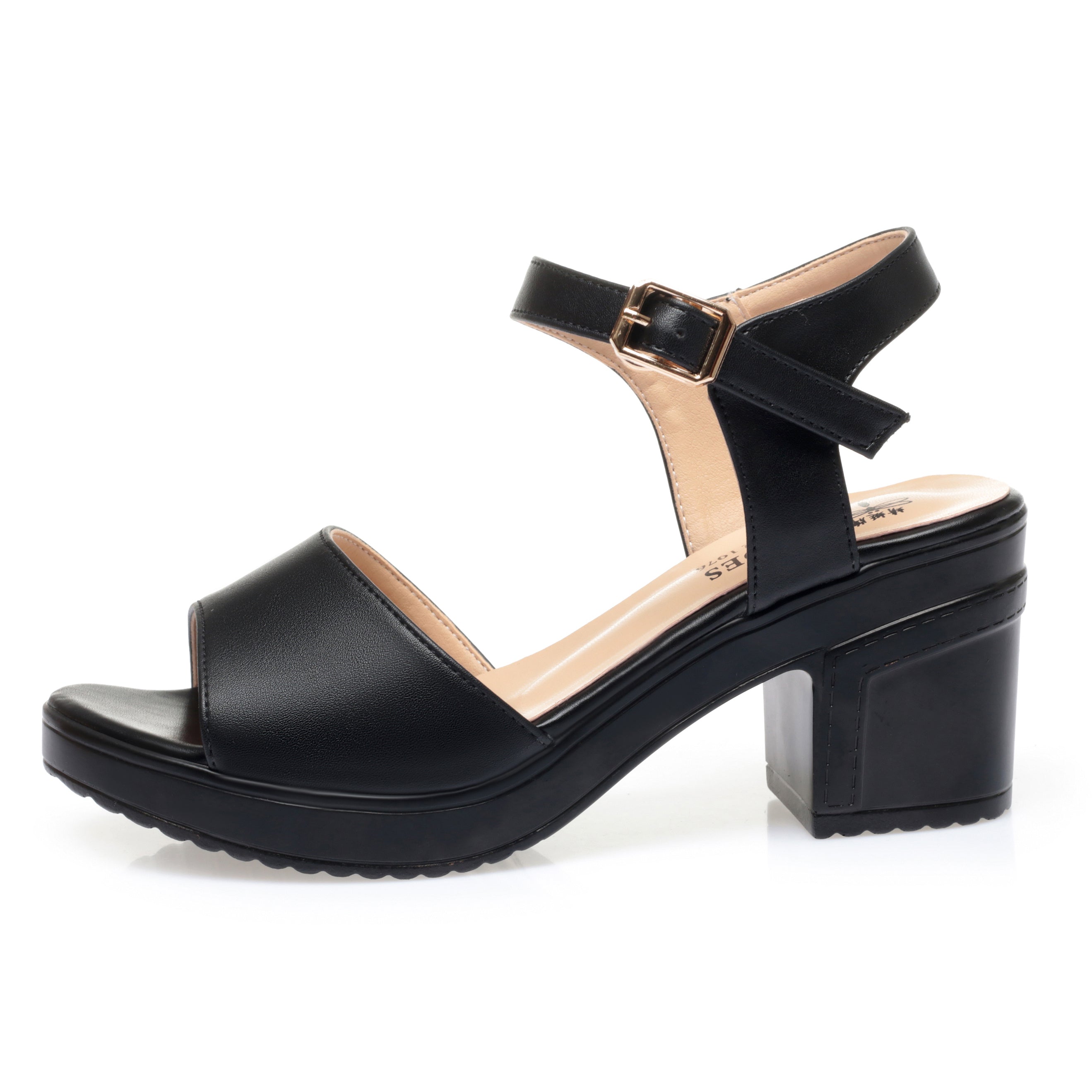 CUSHHIDE Women's Classic Slip-On Heeled Sandals, 2.2-Inch Heel