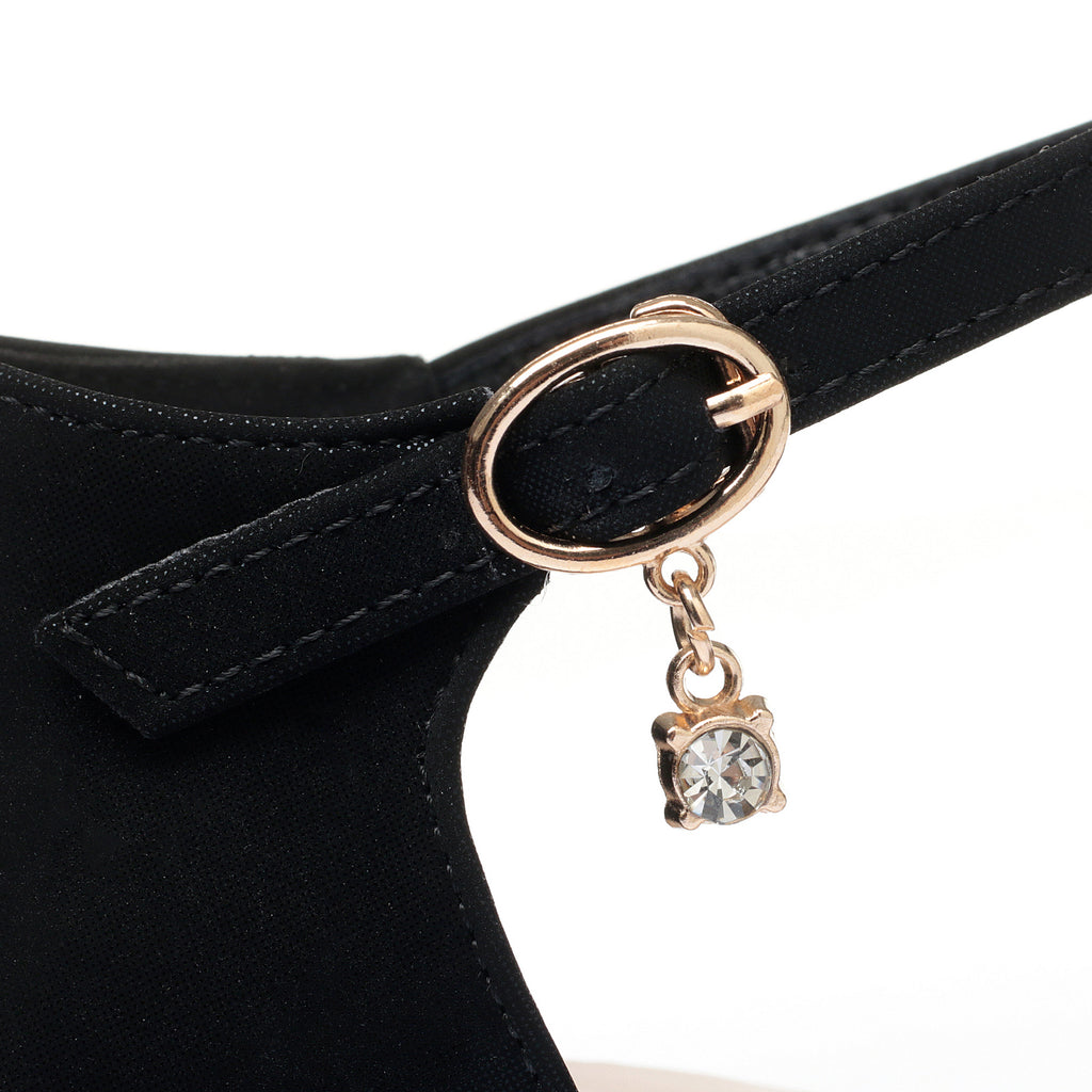 CUSHHIDE Women's Mesh Heeled Sandals with Buckle Strap