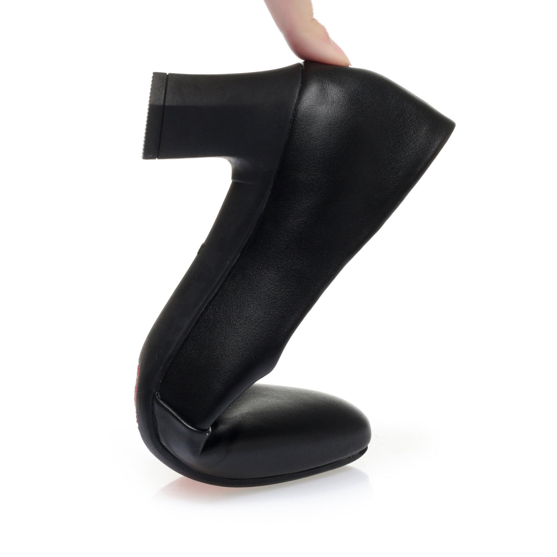 CUSHHIDE Women's Classic Block Heel Pumps, 2.2-Inch Heel