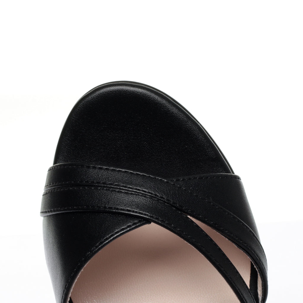 CUSHHIDE Women's Classic Heeled Sandals with Buckle Strap, 2.6-3.1-Inch Heel