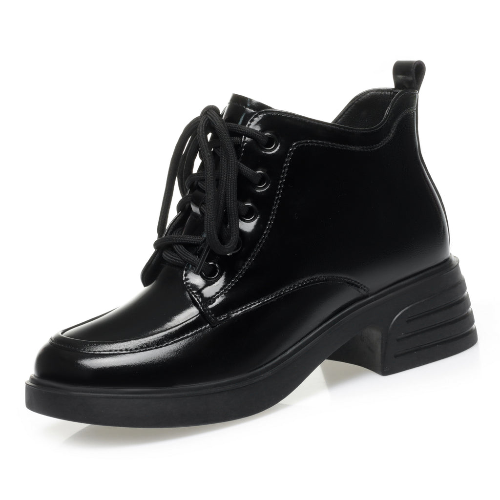 CUSHHIDE Women's Classic Fleece-Lined Ankle Boots, 1.8-Inch Heel