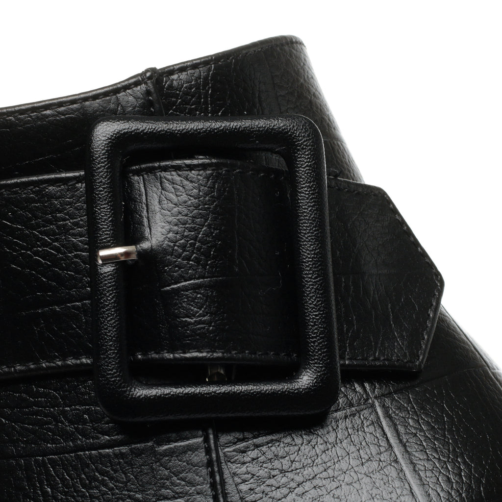 CUSHHIDE Women's Fleece-Lined Ankle Boots with Metal Buckle, 2.8-Inch Heel