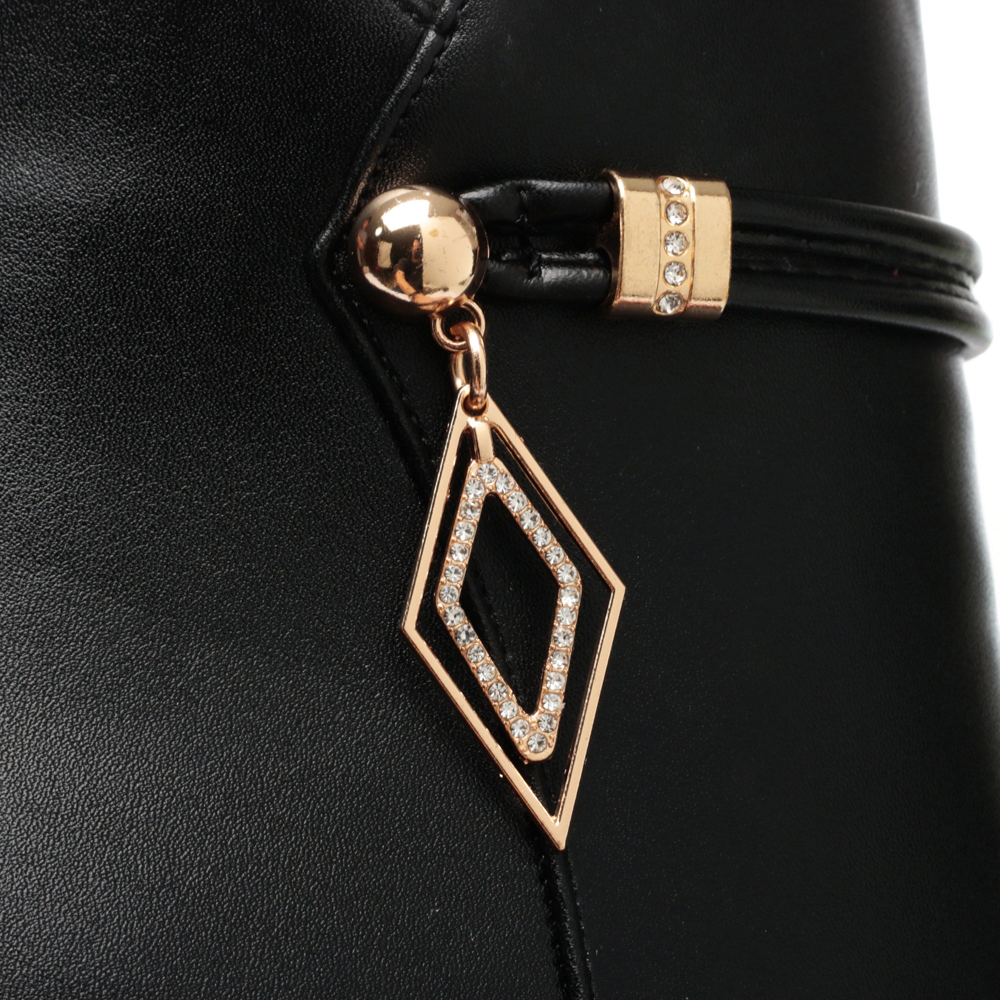CUSHHIDE Women's Fleece-Lined Ankle Boots with Metal Accent and Side Zipper