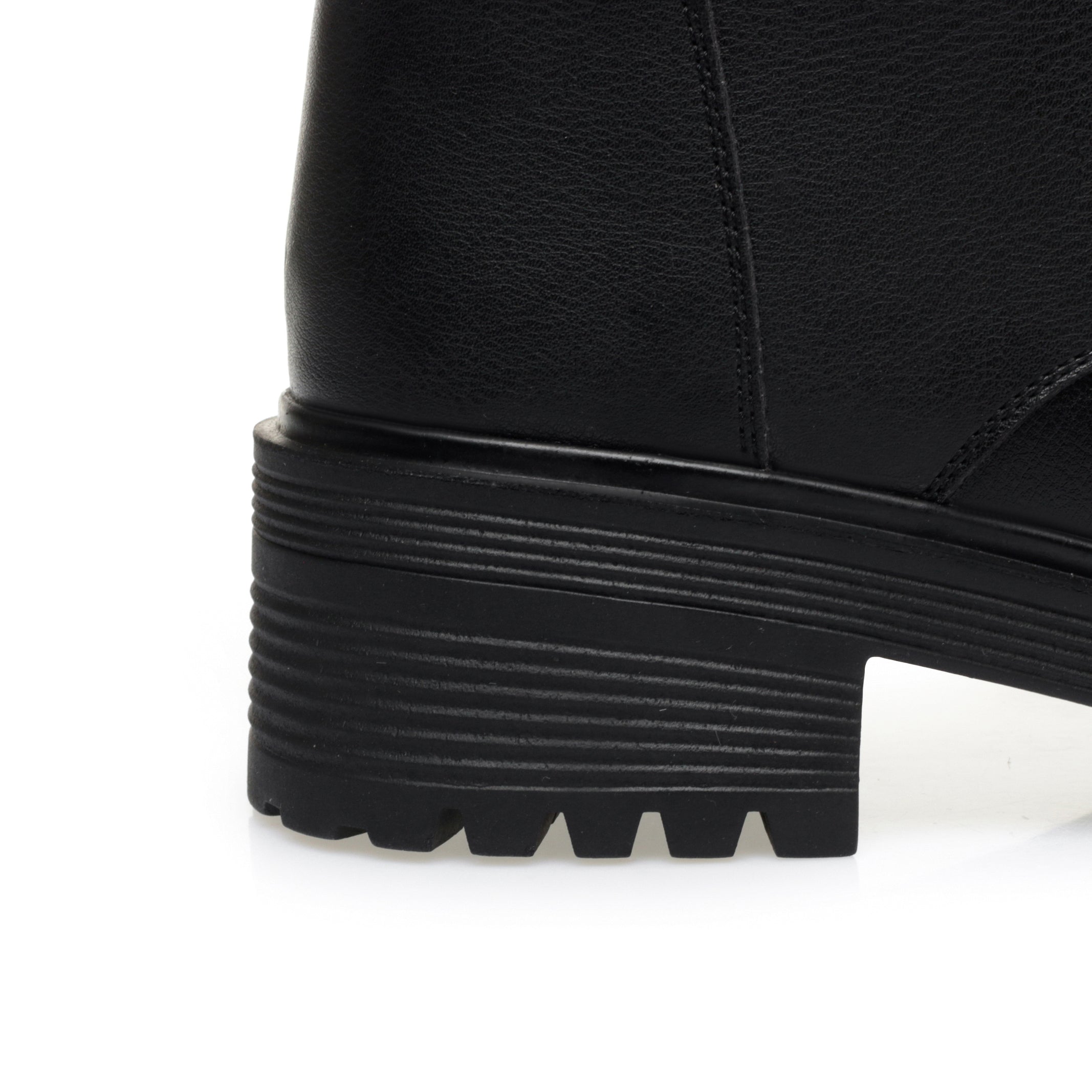 CUSHHIDE Women's Fleece-Lined Combat-Inspired Ankle Boots