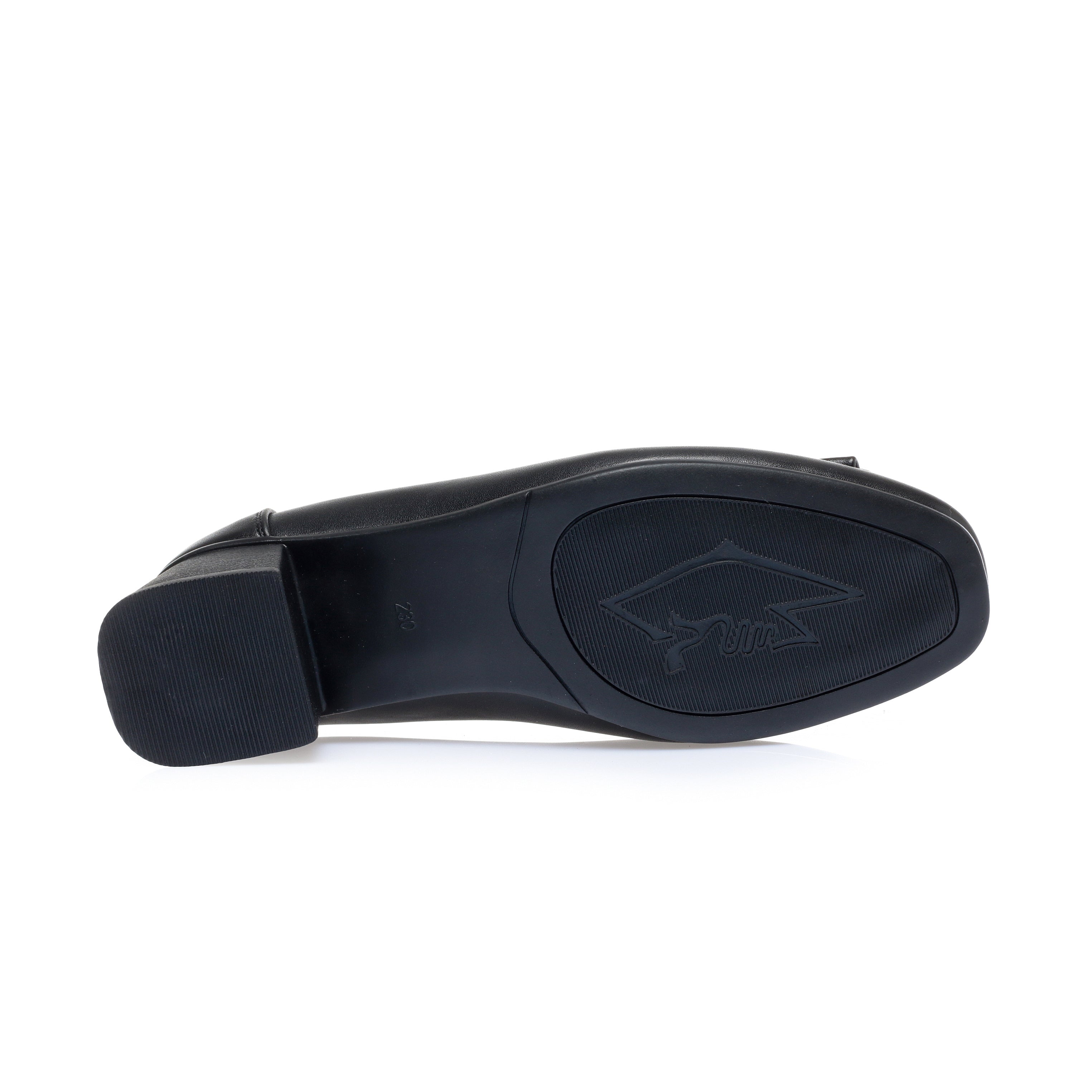 CUSHHIDE Women's Metal Buckle Block Heel Pumps, 1.6-Inch Heel