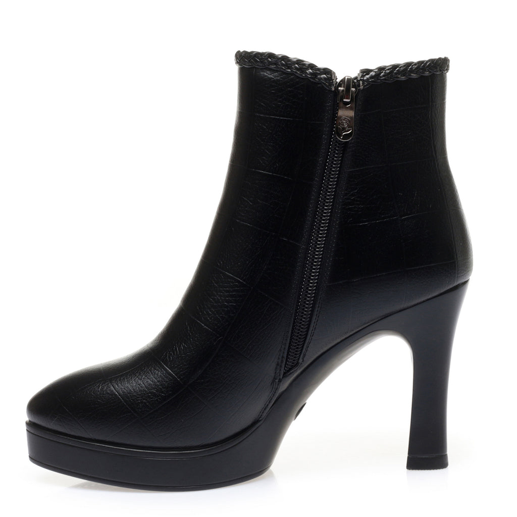 CUSHHIDE Women's Fleece-Lined Ankle Boots with Bow Detail