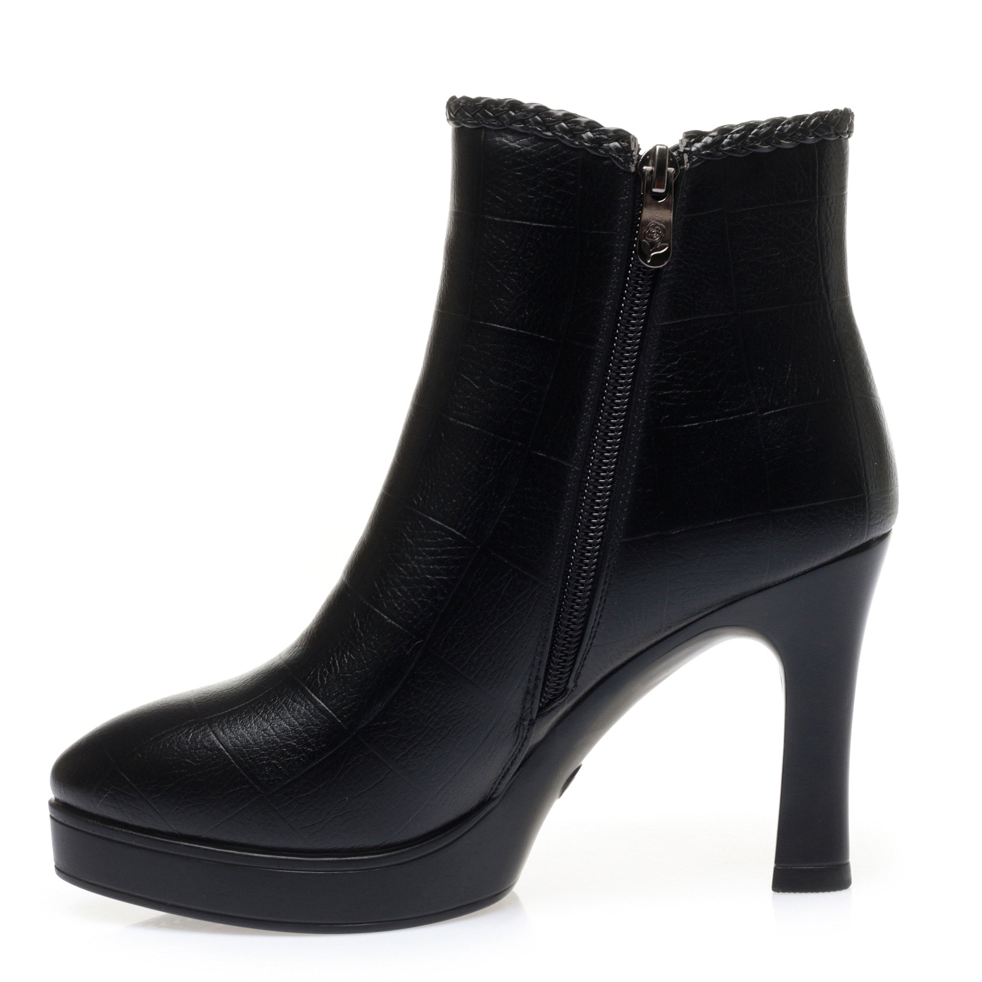CUSHHIDE Women's Fleece-Lined Ankle Boots with Bow Detail