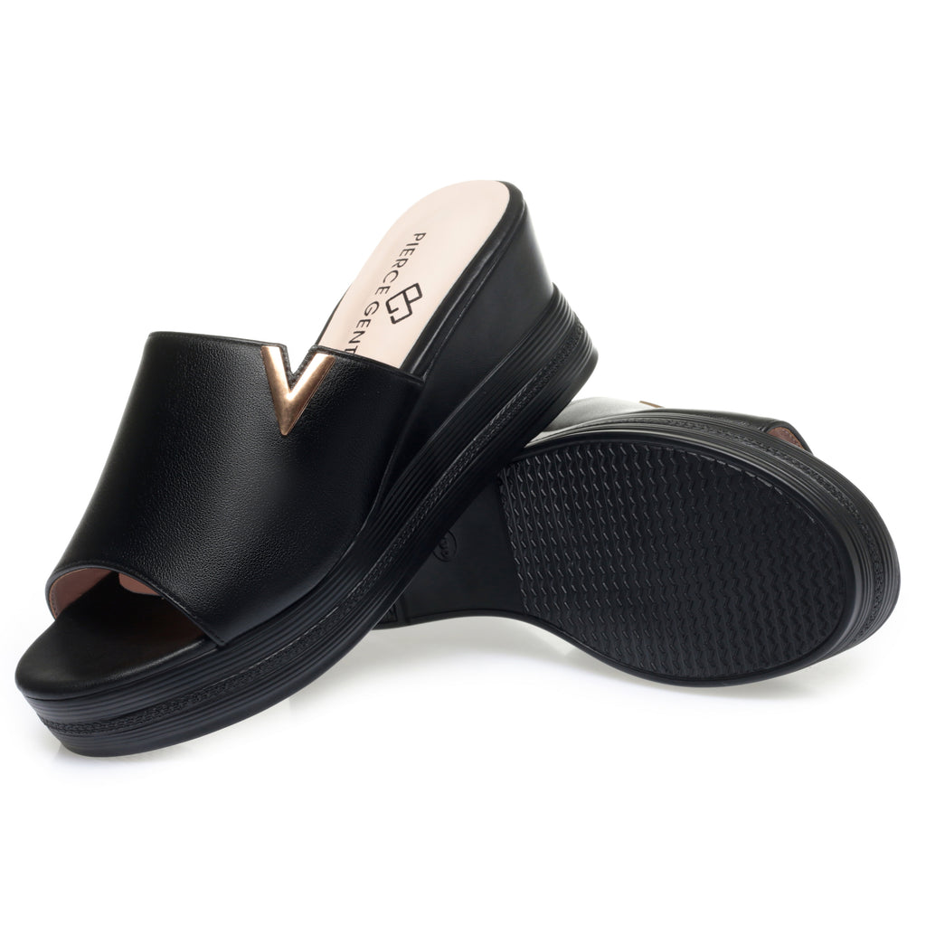 CUSHHIDE Women's Classic Heeled Sandals with Buckle Strap, 2.4-Inch Heel