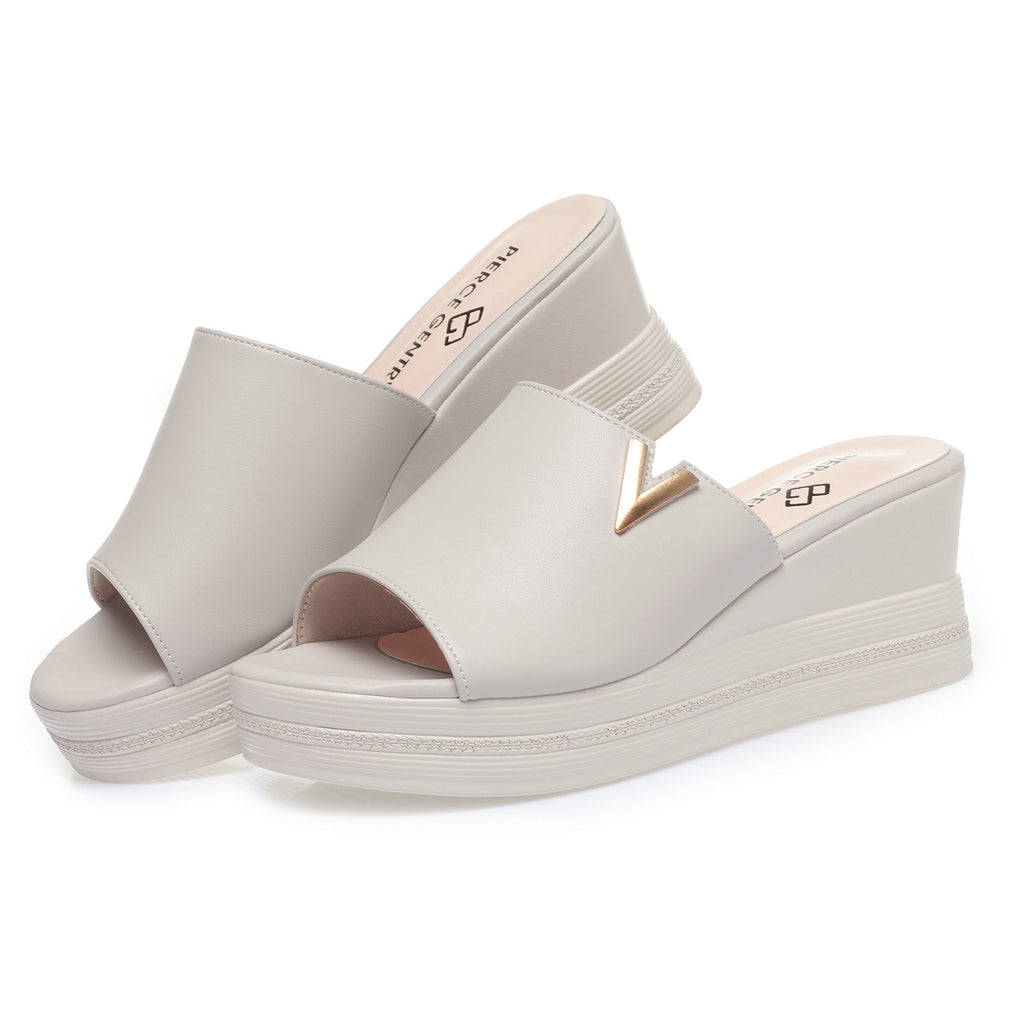 CUSHHIDE Women's Classic Heeled Sandals with Buckle Strap, 2.4-Inch Heel
