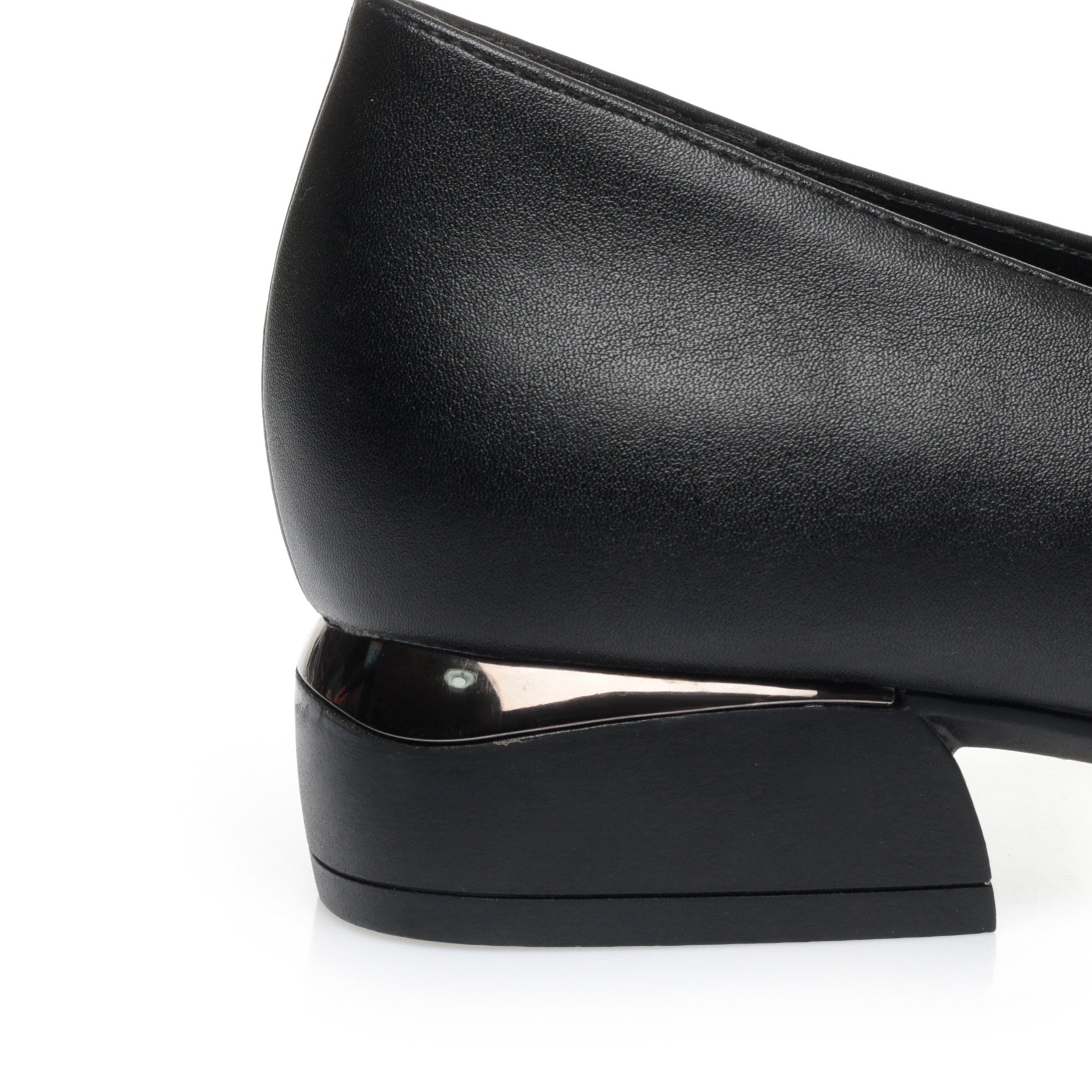 CUSHHIDE Women's Metal Accent Loafers, 1-Inch Heel