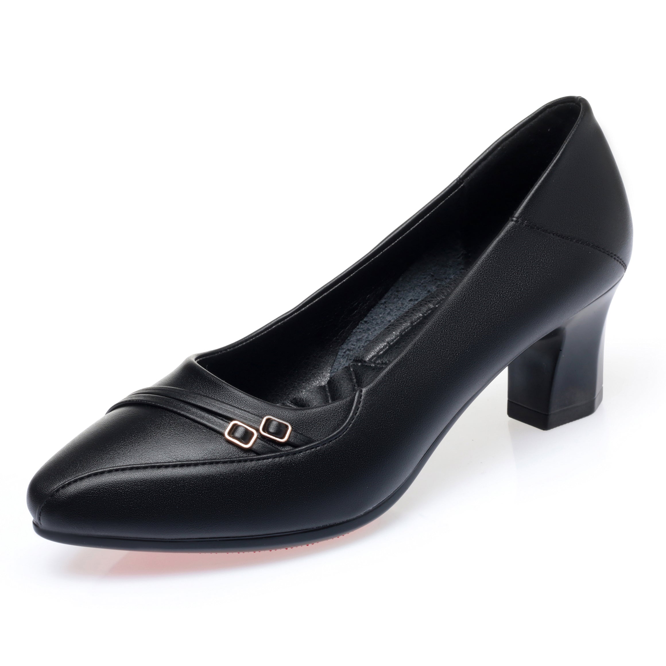 CUSHHIDE Women's Metal Accent Dress Heels