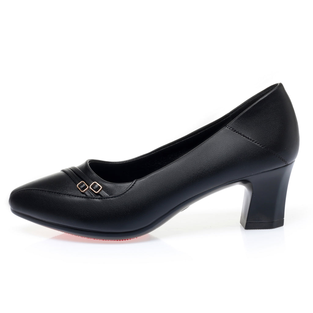 CUSHHIDE Women's Metal Accent Dress Heels