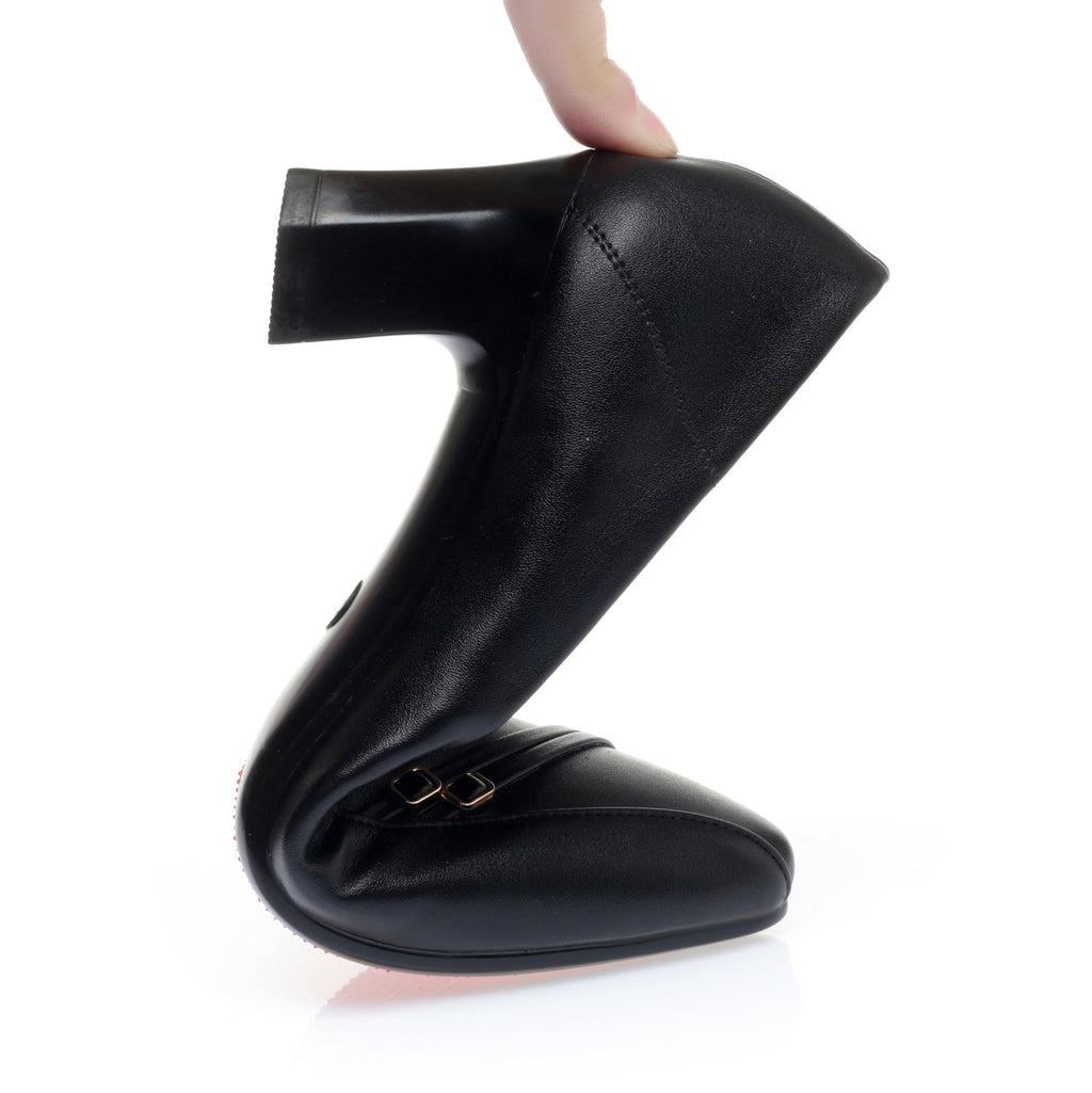 CUSHHIDE Women's Metal Accent Dress Heels