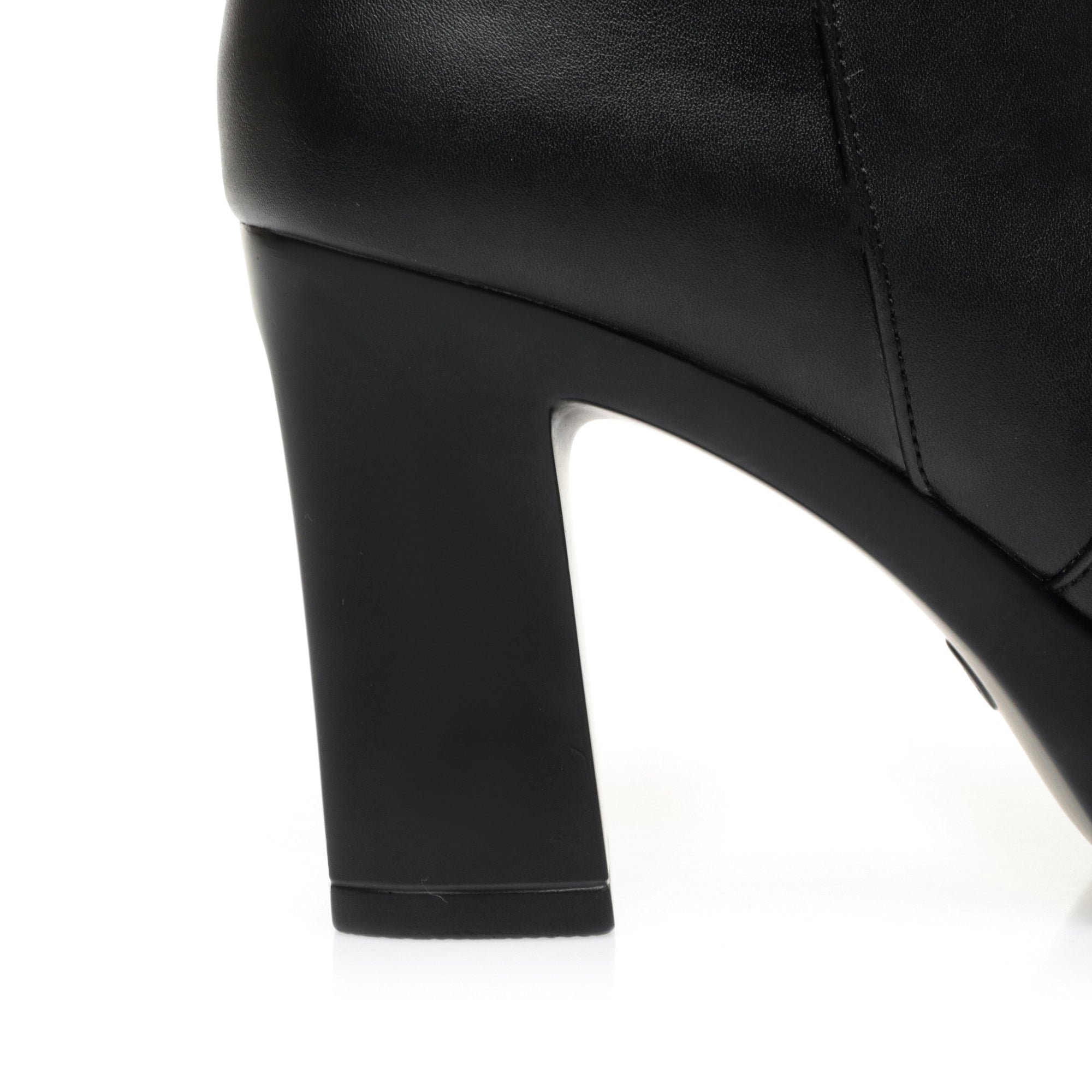 CUSHHIDE Women's Fleece-Lined Ankle Boots with Metal Accent, 2.8-3.5-Inch Heel