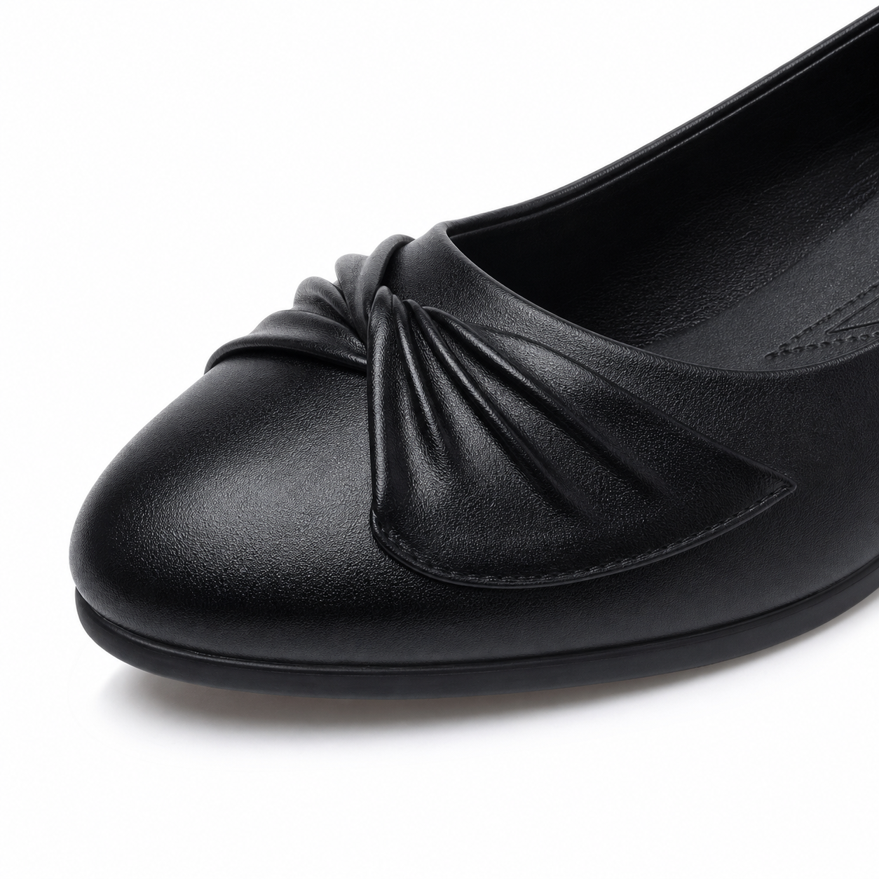 CUSHHIDE Women's Bow Wedge Shoes