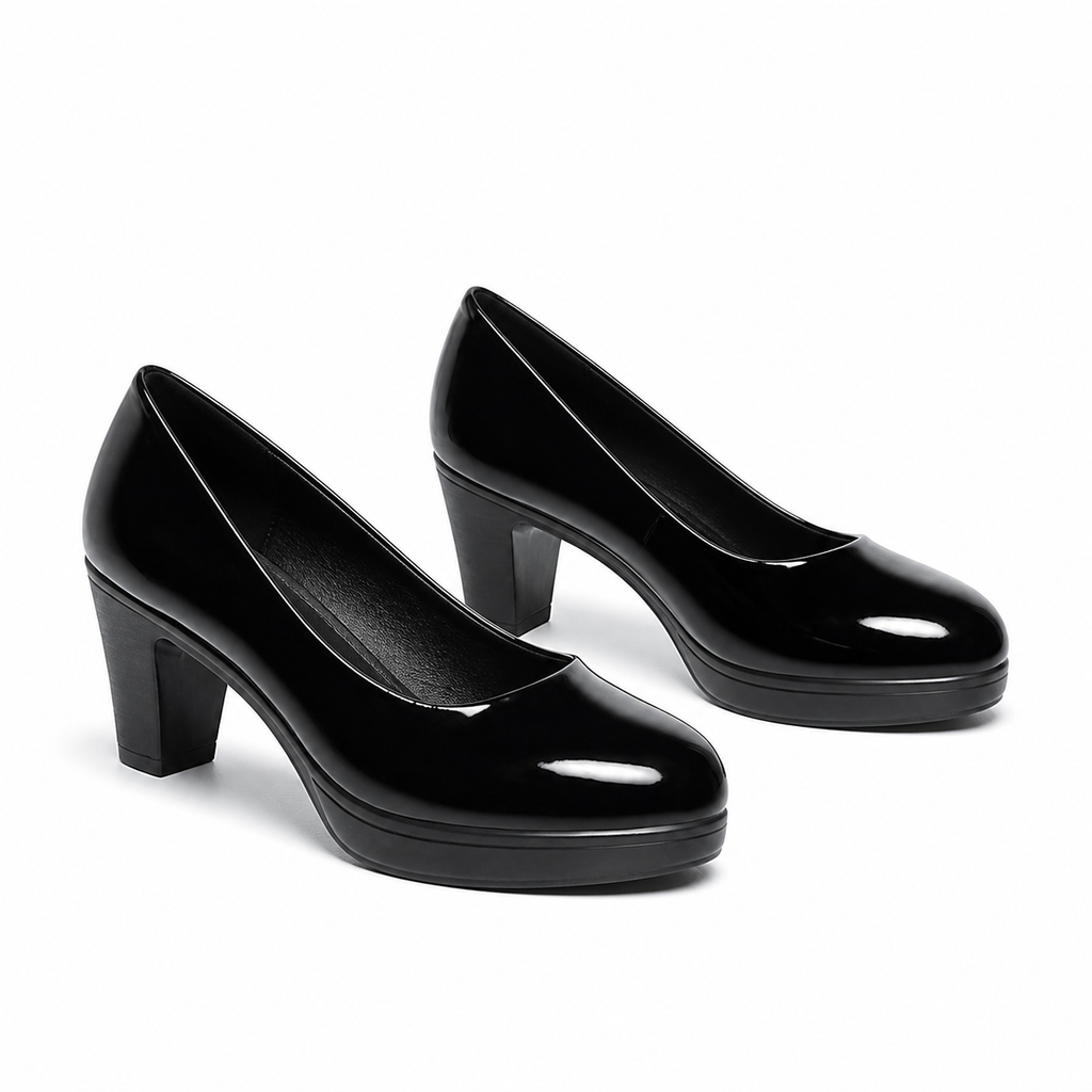 CUSHHIDE Women's Patent-Look Dress Heels