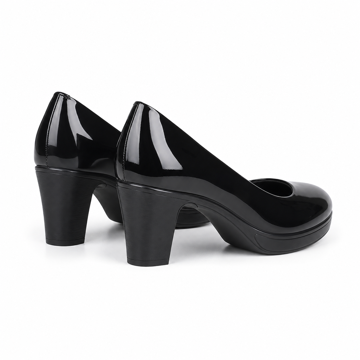 CUSHHIDE Women's Patent-Look Dress Heels